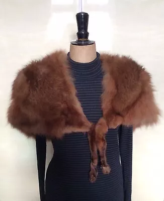 £50 • Buy Vintage Real Red Fox Stole - PreLoved