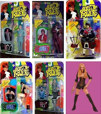 Austin Powers Series 1 Dirty Set Of 7 Action Figures New McFarlane Toys Amricons • $159.99