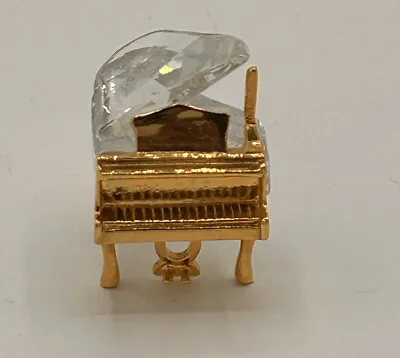 Swarovski Crystal Memories Mini Gold Baby Grand Piano Instrument Figurine • $29.99