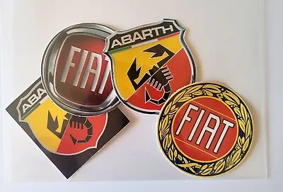 Fiat / Abarth Sticker Pack - Set Of 8 - Mini - Garage Decal Auto Toolbox Outdoor • $8