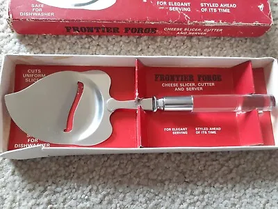 $8.44 • Buy Sale Vintage Frontier Forge Cheese Slicer, Cutter, And Server NIB