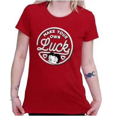 Betty Boop Make Your Own Luck Retro Cartoon Graphic T Shirts For Women T-Shirts • $21.99