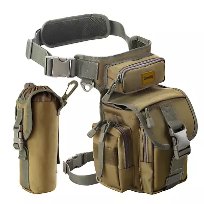 Outdoor Tactical Drop Leg Bags Pack Pouch Waist Belt Men Motorcycle Waterproof • $29.98
