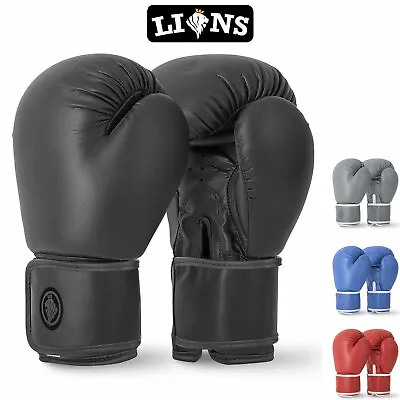 £12.99 • Buy Kids Boxing Gloves 6oz Black Sparring Punch Bag Punching Workout Training Mitts