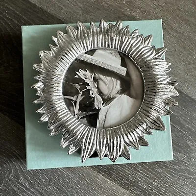 Mariposa Sunflower Round Frame 6.5” New In Box • $22