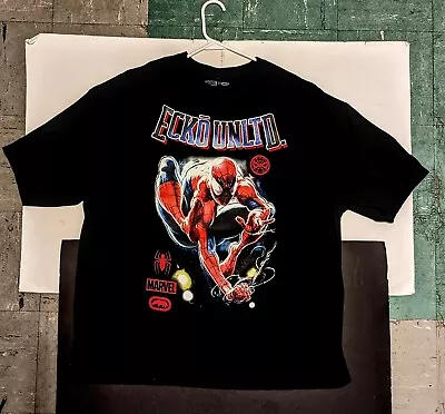 Ecko Unlimited Spider-Man T-Shirt - New Without Tags - 3XL Black - Short Sleeve • $14.25