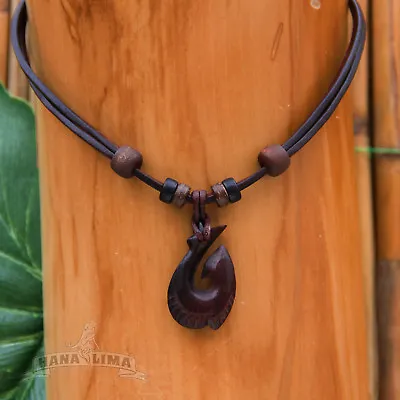 Leather Necklace Surf Jewelery Surfer Mens Women Maorischmuck Beach • $26.44