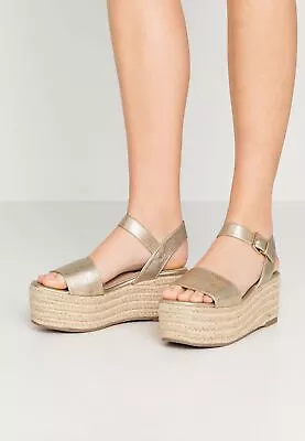 £14.20 • Buy Ex Miss Selfridge Womens Chunky Flatform Wedges Ankle Strap Sandals Espadrilles 