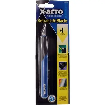 X-Acto X3204 Blue Retract-a-Blade Knife Handle #1 Knife • $12.89