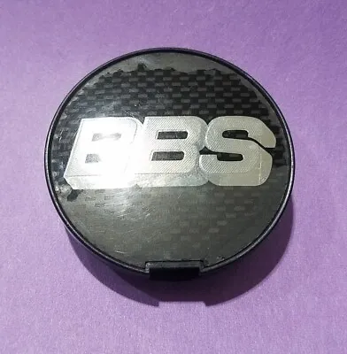 One Used BBS Black W/carbon Fiber Wheel Cap Hub 09.24.306 Vw 1H0601171B GERMANY • $29.99