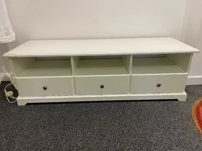 IKEA TV White Storage Unit 145(L) X 45(H) X 69(D) • £25