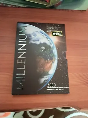 2000 The Royal Mint UK Brilliant Uncirculated Millenium £5 Coin Mcain Sponsored  • £40