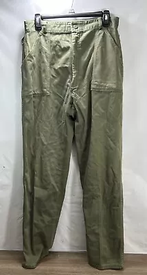 US Army OG-107 Type 1 Trousers Pants 36x31 Sateen Military Vietnam Vintage 70's • $34.99