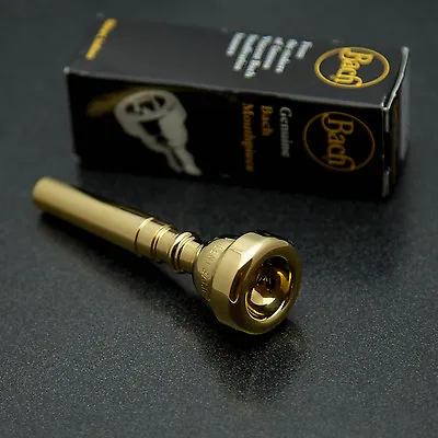 Bach 10-3/4EW 24K Gold Trumpet Mouthpiece NEW! • $129.59