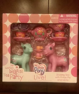 Htf My Little Pony World's Biggest Tea Party Live 2007 Nib Pinkie Pie Minty • $185