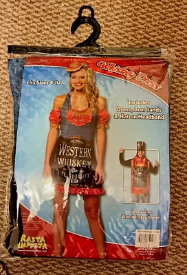 New-adult Whiskey Western Saloon Alcohol Drinking Party Costume Dress Gc7595 • $32.99