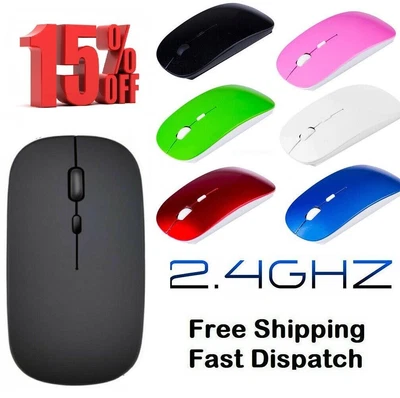 £1.19 • Buy 2.4 GHz Wireless Cordless Mouse Mice Scroll Optical For PC Computer Laptop + USB