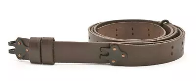 M1907 MILITARY LEATHER RIFLE SLING Dated 1942 M1GARAND SPRINGFIELD Dark • $26.99