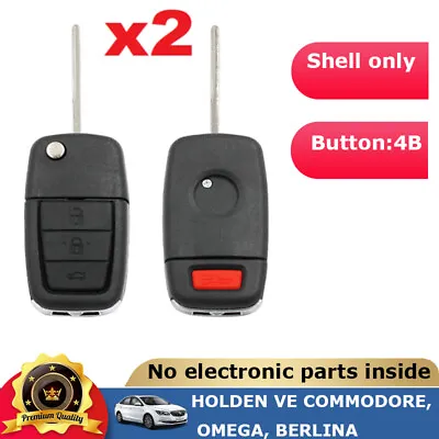 $31.63 • Buy 2X HOLDEN VE COMMODORE Remote Flip Key Shell Omega Berlina Calais SS SV6 HSV 4B