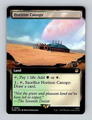 MTG Universes Beyond: Doctor Who - Non Foil - Horizon Canopy (Extended Art) • $3.04