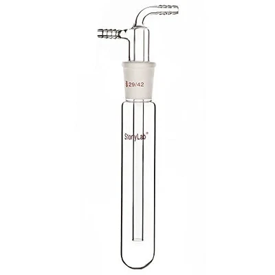 $63.63 • Buy Glass Vacuum Cold Trap Bubbler With 10mm Serrated Hose 225mm Length Below
