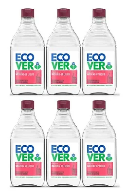Case Of 6 X Eco Friendly Washing Up Liquid Pomegranate And Fig Fragrance 450ml • £20.19