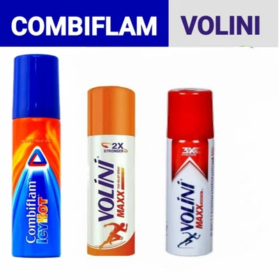 £14.99 • Buy Volini Spray Maxx Pain Relief Combiflam Icy Hot Spray 55g & 35.8 ML UK