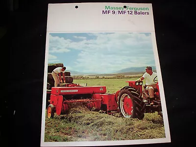 Massey-Ferguson MF 9 MF 12 Hay Baler Advertising Brochure • $14.95