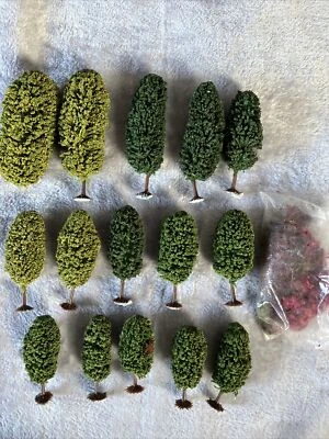£1 • Buy Hornby 00 Gauge Trees X 15 Model Railway Lot