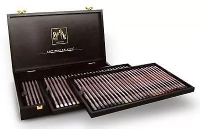 Caran D'ache Luminance Coloured Pencil 76 Colour Wooden Box Set • £309.99