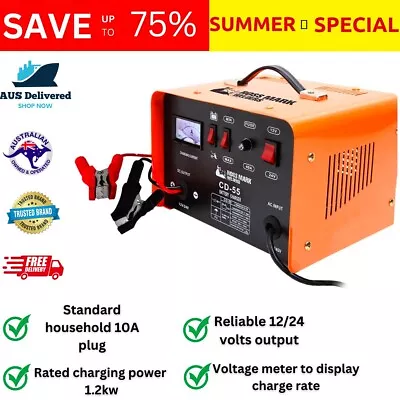$235.95 • Buy Rossmark 2in1 Battery Charger Jump Starter New Dual Heavy Duty Car Charger 40Amp