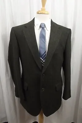 Magee Mens Sport Coat 42R Blazer Wool Tweed Jacket Green Herringbone 42 R • $76.07