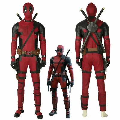 Adult Deadpool Cosplay Costume Cosplay Costume Zentai Jumpsuit Halloween Gift • $34.19