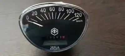 Vespa Original Veglia Piaggio Speedometer 120 Km Excellent Condition • $47.69