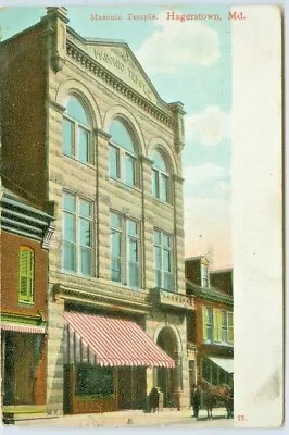 Hagerstown MD The Masonic Temple 1908 • $3.25