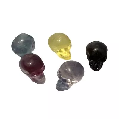 Rainbow Fluorite Mini Skull Head 1.5x1cm • £3.95