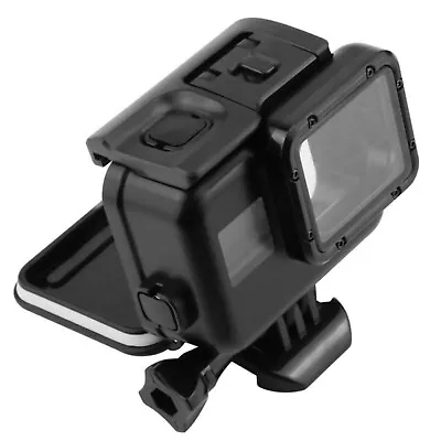 Black 60m Diving Waterproof Case Touch Screen Backdoor For Gopro Hero 5/6/7 E • $18.47