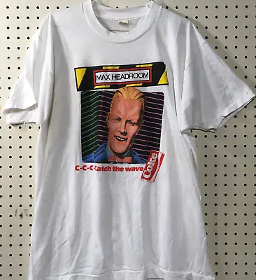 Coca~cola Vintage ~ Max Headroom   T-shirt Size Xl Made In The Usa • $34