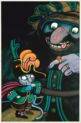 Original Vintage Poster Tomi Ungerer Puss N Boots Cat Fairytale Children Story  • $30