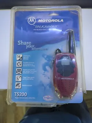 Motorola Talkabout T5200 Single Replacement Handheld Walkie Talkie Radio Red • $14.99