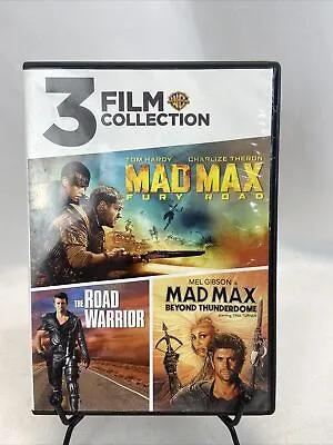 3 Film Collection: Mad Max / The Road Warrior / Mad Max Beyond Thunderdome (DVD) • $2.99