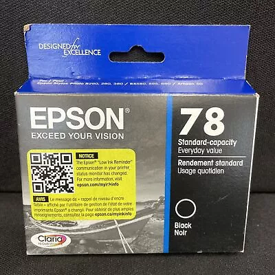 Genuine OEM Epson 78 Black Ink Cartridge - EXP. 04/2025 • $24.99