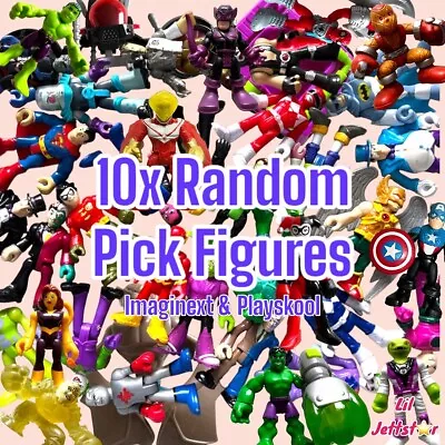 IMAGINEXT & PLAYSKOOL 10x Random Pick Mini Figures 2.7 -3  Used Loose • £11.50