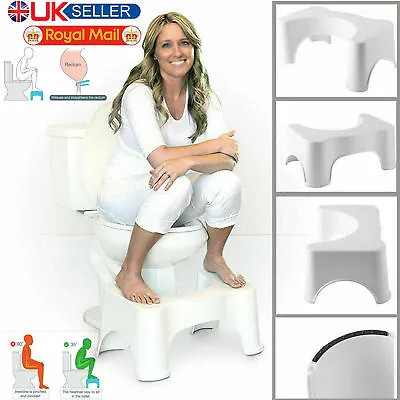 £9.45 • Buy Bathroom & Toilet Step Stool Non Slip Bath Squatty Potty Squat Aid Piles Relief