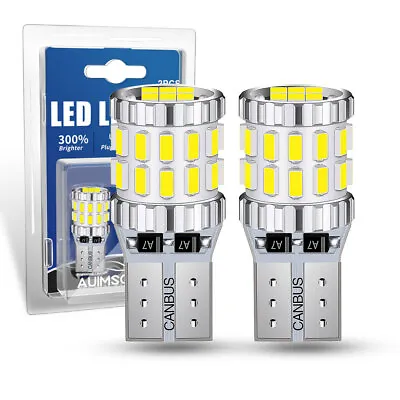 T10 168 194 LED License Plate Light Bulb Interior Bulbs Cold White 6000K Canbus • $14.98