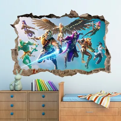 FORTNITE Wall Sticker Mythical Art Game Bedroom Decal Print Boys Girls 100x67cm • £19.99