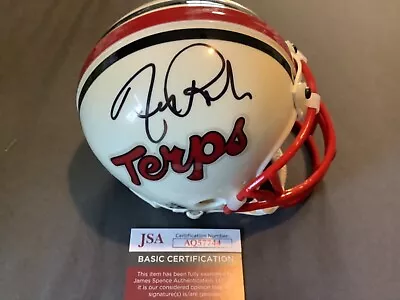 Frank Reich Signed Mini Helmet Maryland Terps Bills Football Jsa Coa Auto Rare • $99.99