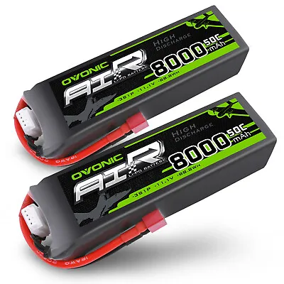 2X Ovonic 8000mAh 3S Lipo Battery 11.1V 50C For RC Car Truck Boat Airplane Jet • $71.99