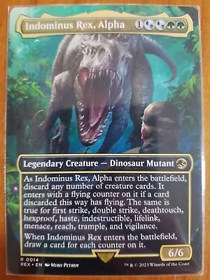 Indominus Rex Alpha REX 014 Borderless Rare Ixalan Jurassic World NM MTG • $6.69