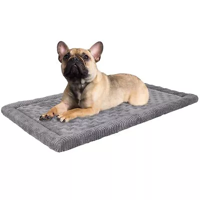 Dog Crate Pad 30x19 Inch Gray Memory Foam Dog Bed Mat For Small Medium Dog Gr... • $40.51